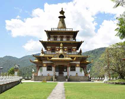 Khamsum Yulley monastery in Punakha