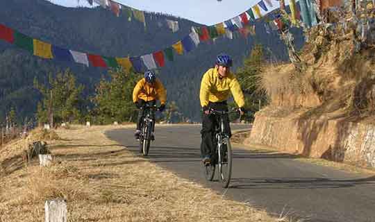 Mountain biking in Bhutan is a new sport