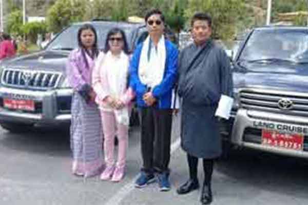 Ambassador of Myanmar to Nepal, His Excellency Lwin Oo and his wife in Bhutan.