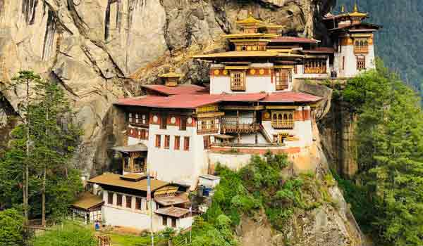 Tiger's nest monastery-the main highlight of Bhutan Jakar tshechu festival tour itinerary