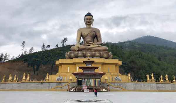 Visit to Buddha statue is included in Jambay lhakhang Drup festival tour itinerary