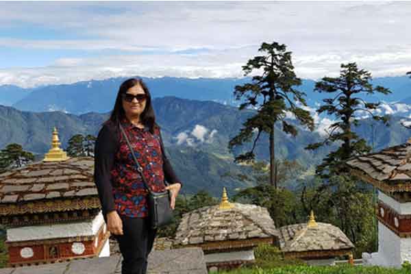 Mala from UK at Dochula Pass.