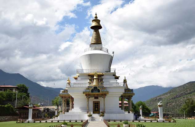 The Memorial chorten is the highlight of Nalakhar tshechu festival in Bhutan.