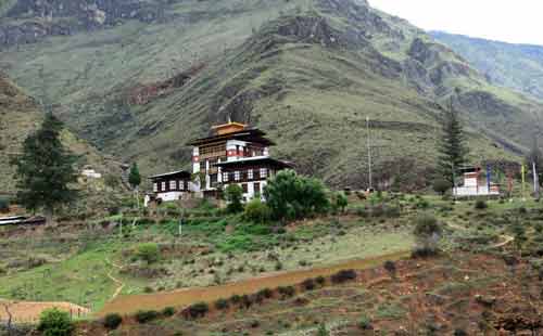 The Tamchog monastery built by Thang Tong Gyalpo.