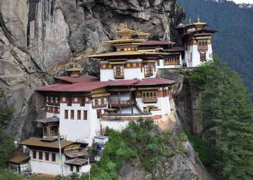 The Tiger's nest monastery in Paro.