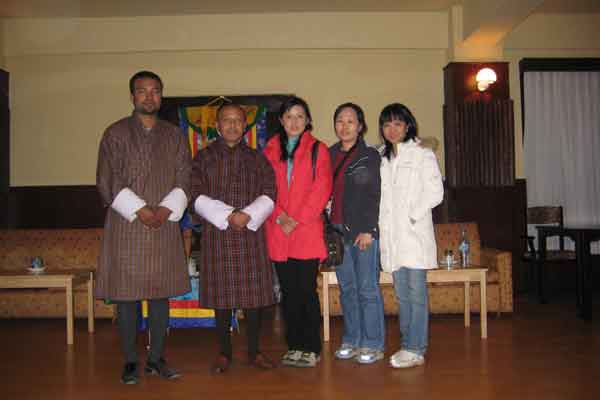 Clients from Singapore with former Education Minister His Excellency Thakur Singh Poudel.