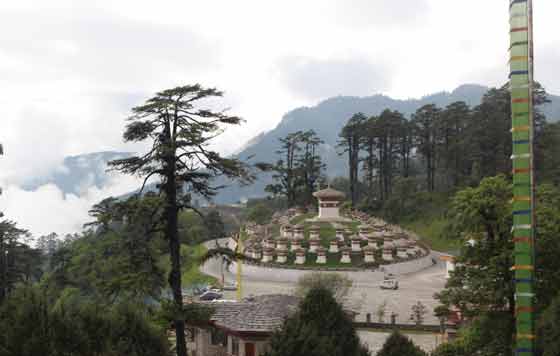 The beautiful Dochula Pass.