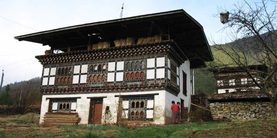 Bhutan tours from USA include visit to a Bhutanese farm house