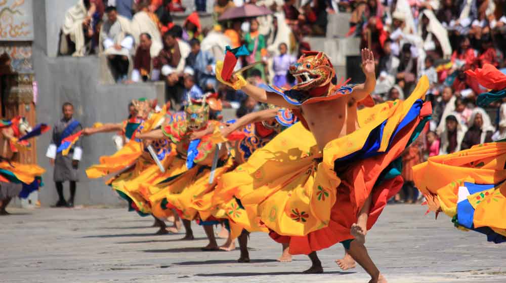 Colorful festivals of Bhutan.