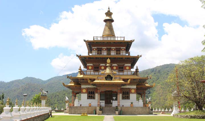 Khamsum Yulley temple, highlight of 7 days Bhutan Tour.