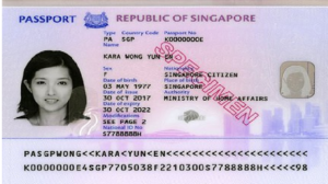 Passport photo page to process Bhutan visa for Italian citizens/nationals