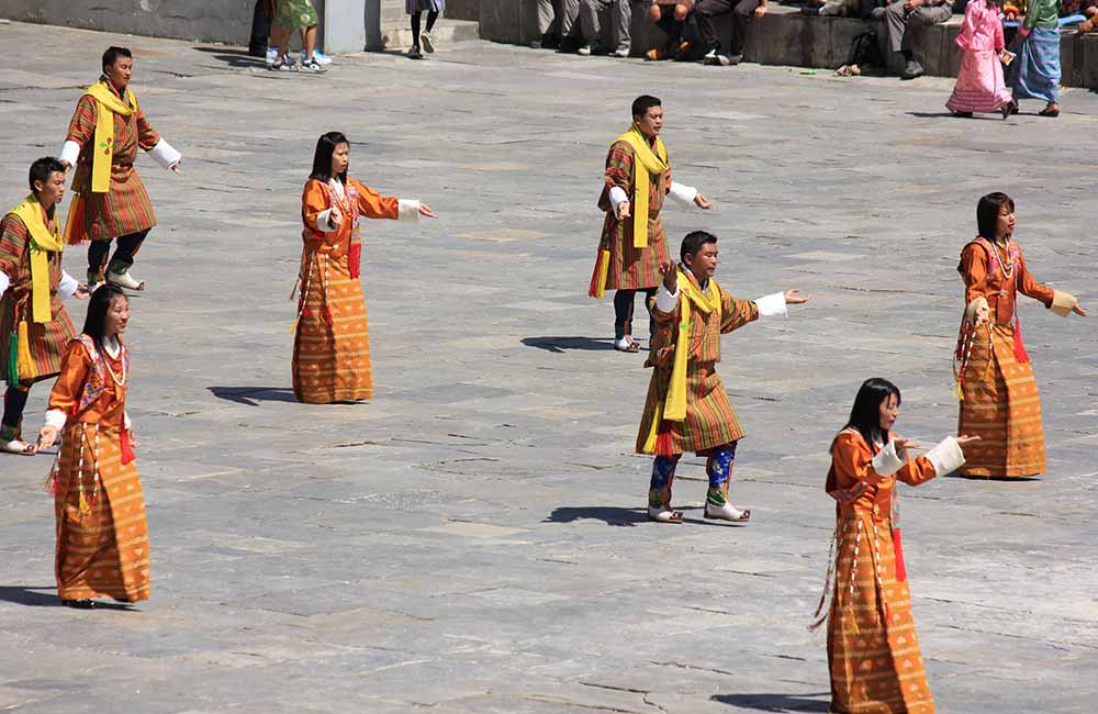 Ura Yakchoe Tshechu festival in Ura village, Bumthang