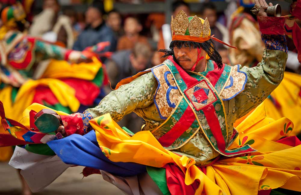 Mask Dance festival at Wangdue Tshechu.